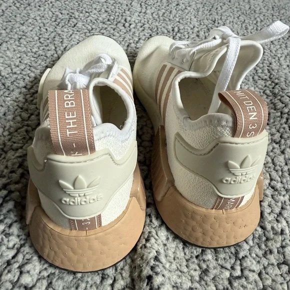 Adidas White and Tan Athletic Shoes - Picture 5 of 6